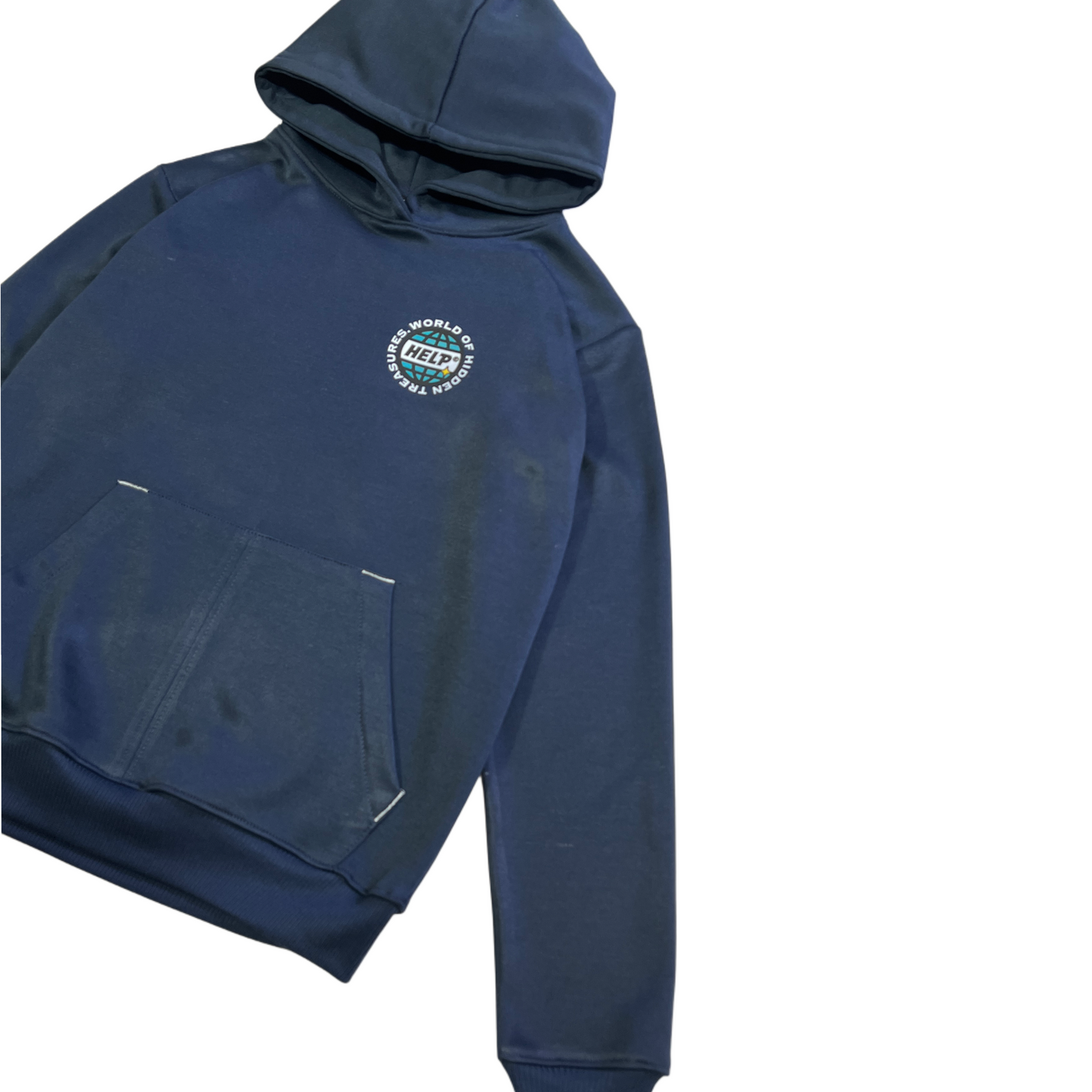 HELP Standard Hoodie – Deep Navy #2