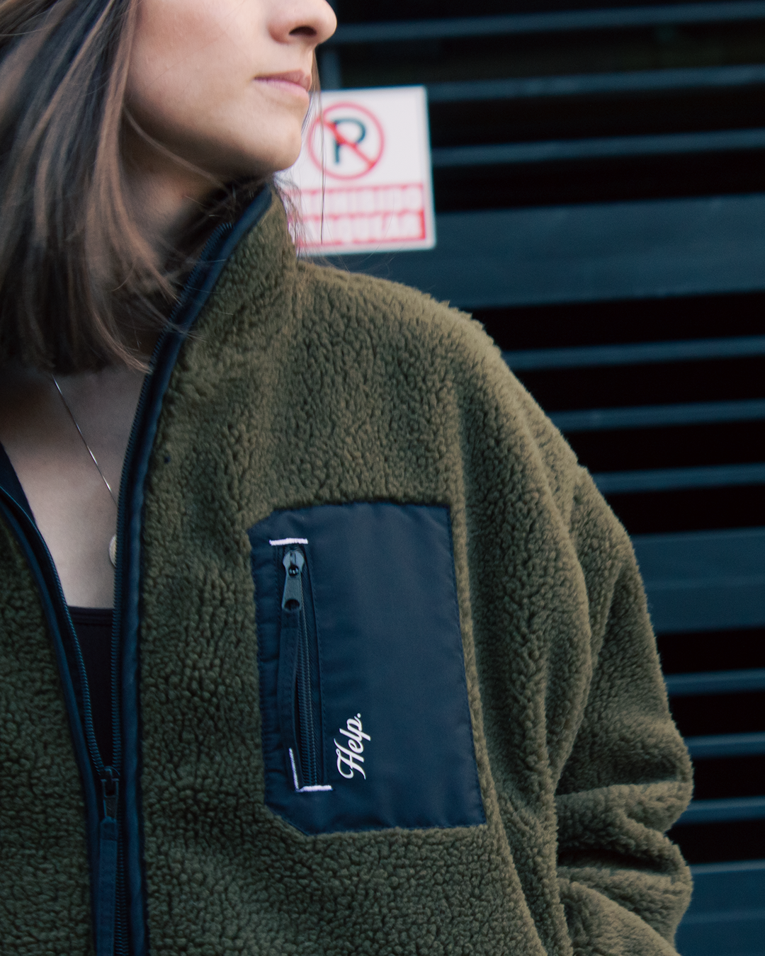 Chaqueta Polar Boxfit Mujer HELP ( Verde )