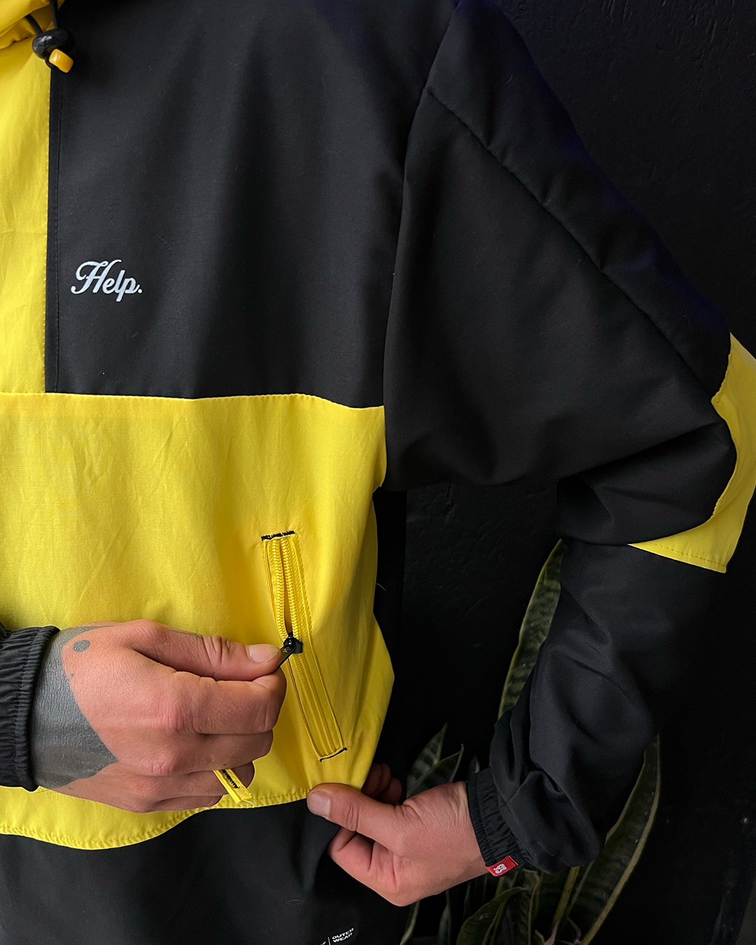 Chaqueta Rompevientos Cargo Pro - Amarilla