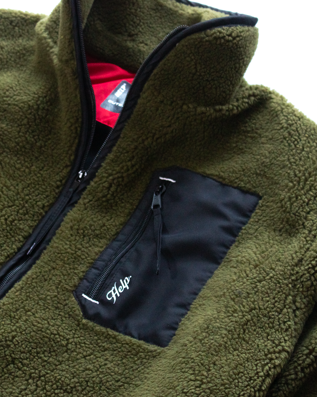 Chaqueta Polar HELP Unisex ( Verde Militar )