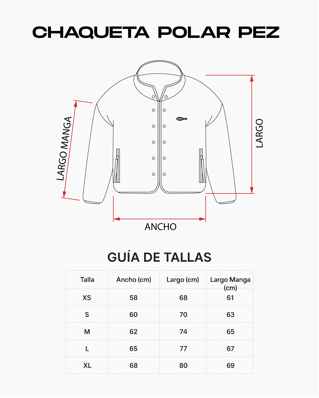 Chaqueta Polar HELP ( Blanco ) Edición PEZ