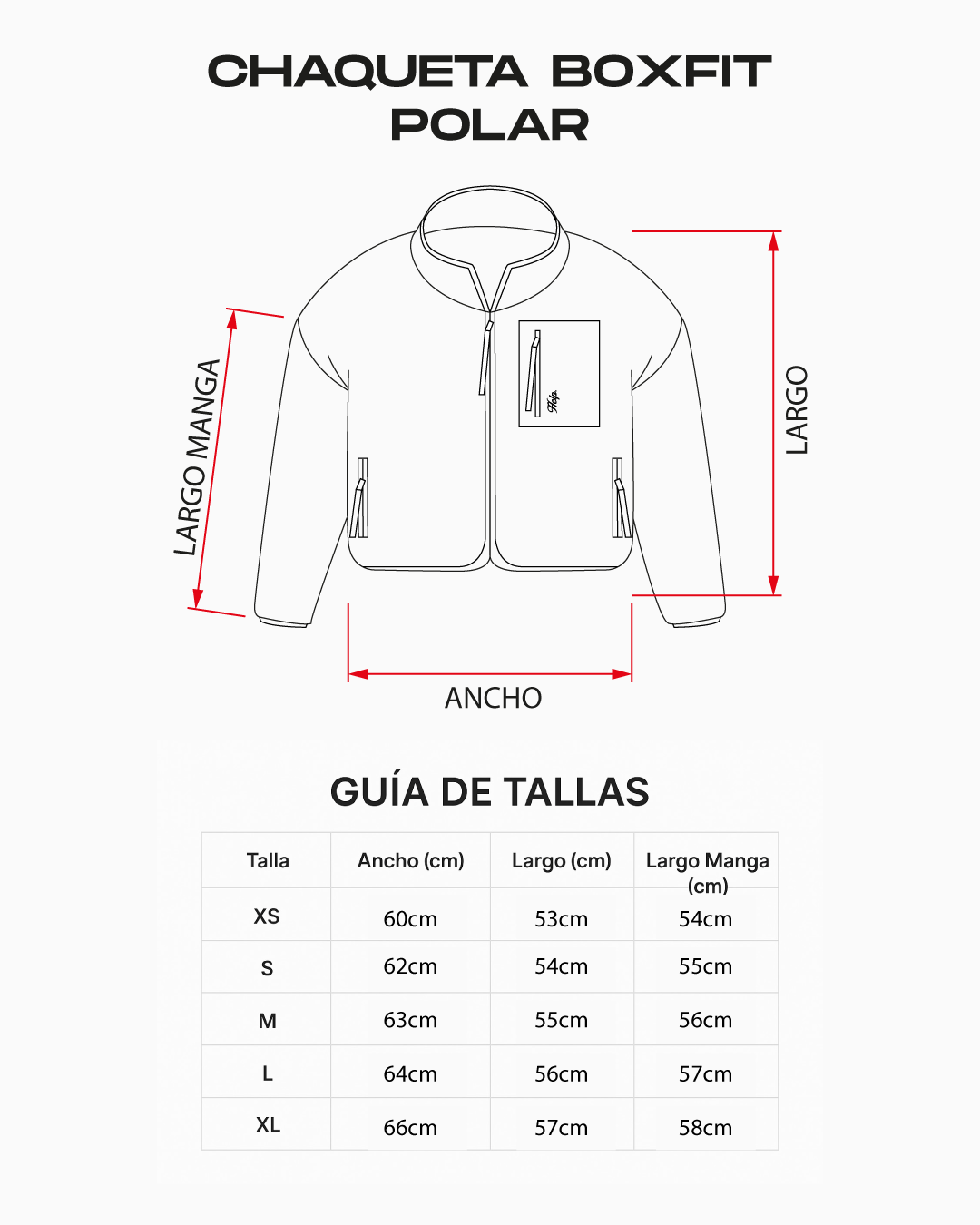 Chaqueta Polar Limited Boxfit HELP - Azul y Negro