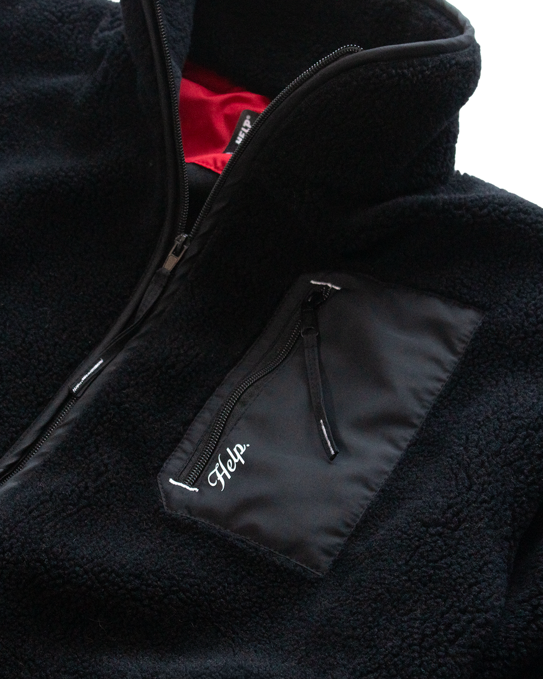 Chaqueta Polar HELP Unisex ( Negro )