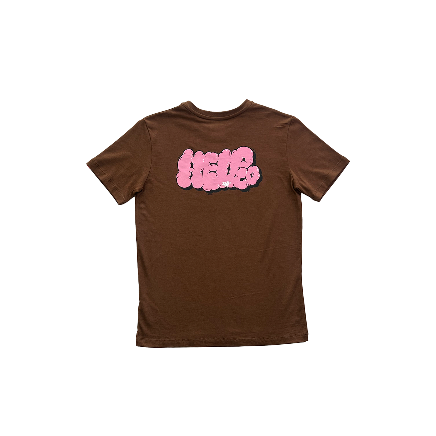 Camiseta regular-Fit Nubes ( Chocolate )