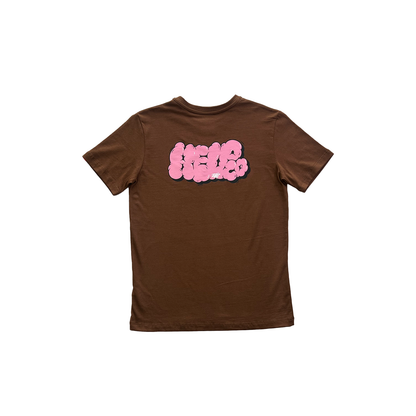 Camiseta regular-Fit Nubes ( Chocolate )
