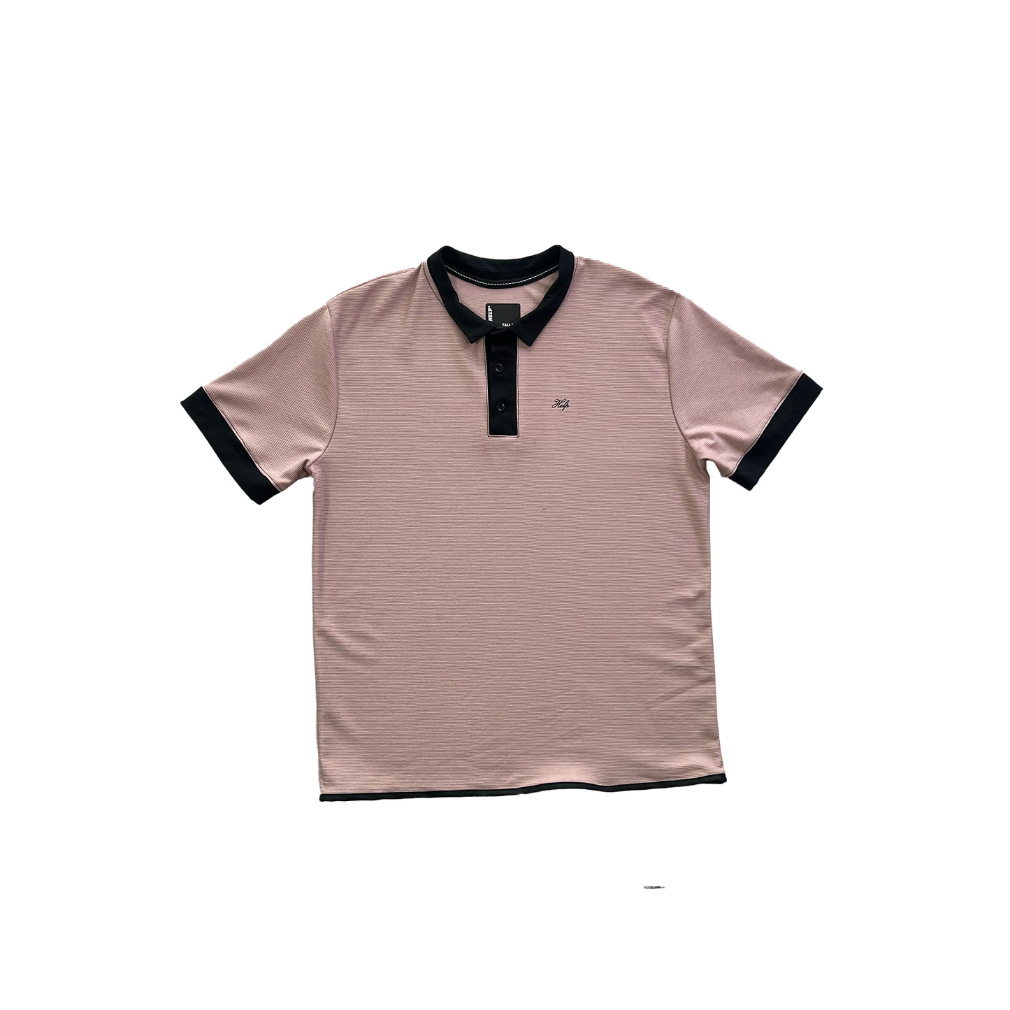 Camiseta Polo textura ( Palo de rosa )