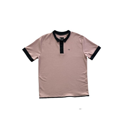 Camiseta Polo textura ( Palo de rosa )