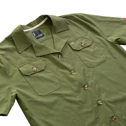 Camisa Manga Corta HELP ( Verde Militar )