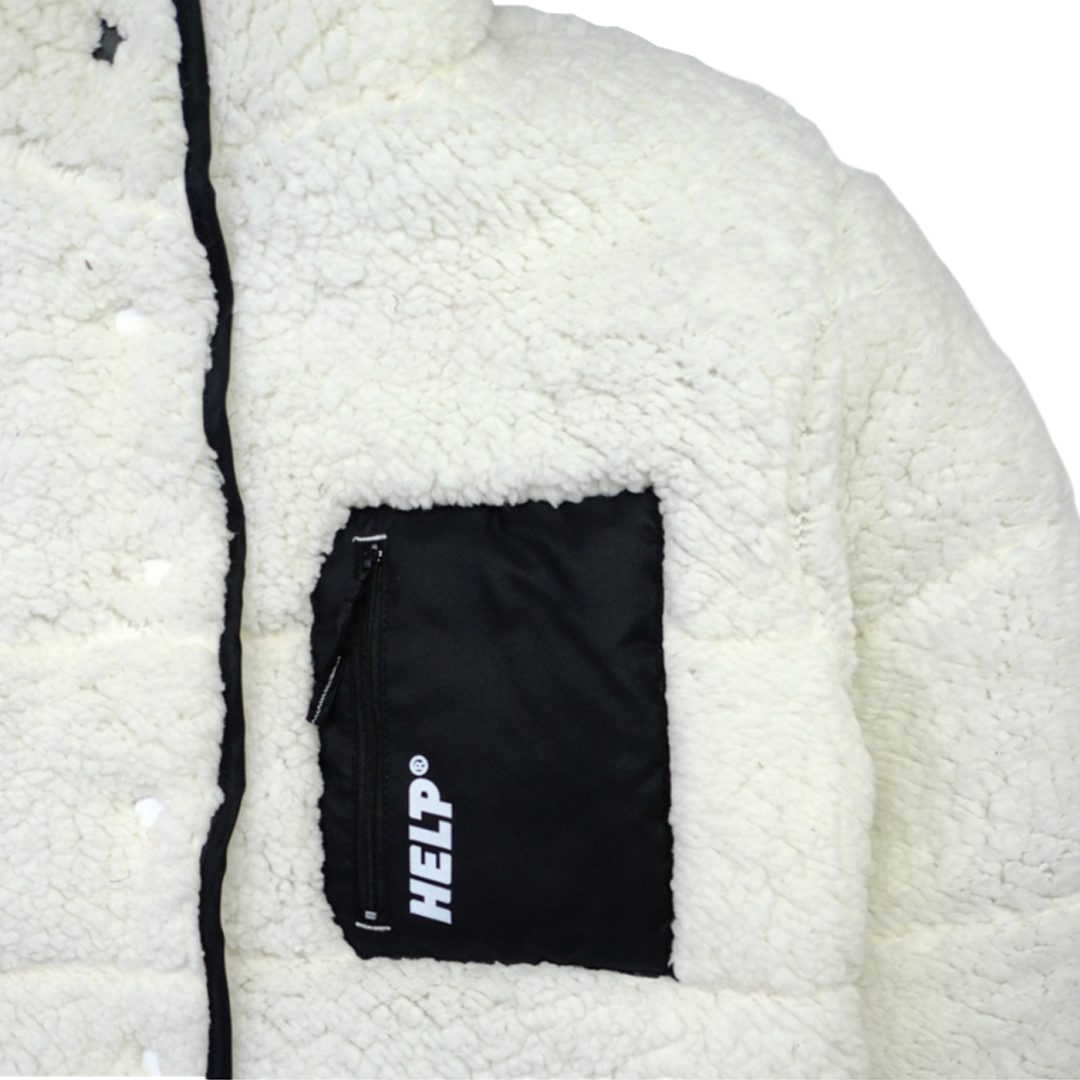Chaqueta Polar Mujer HELP ( Blanco )