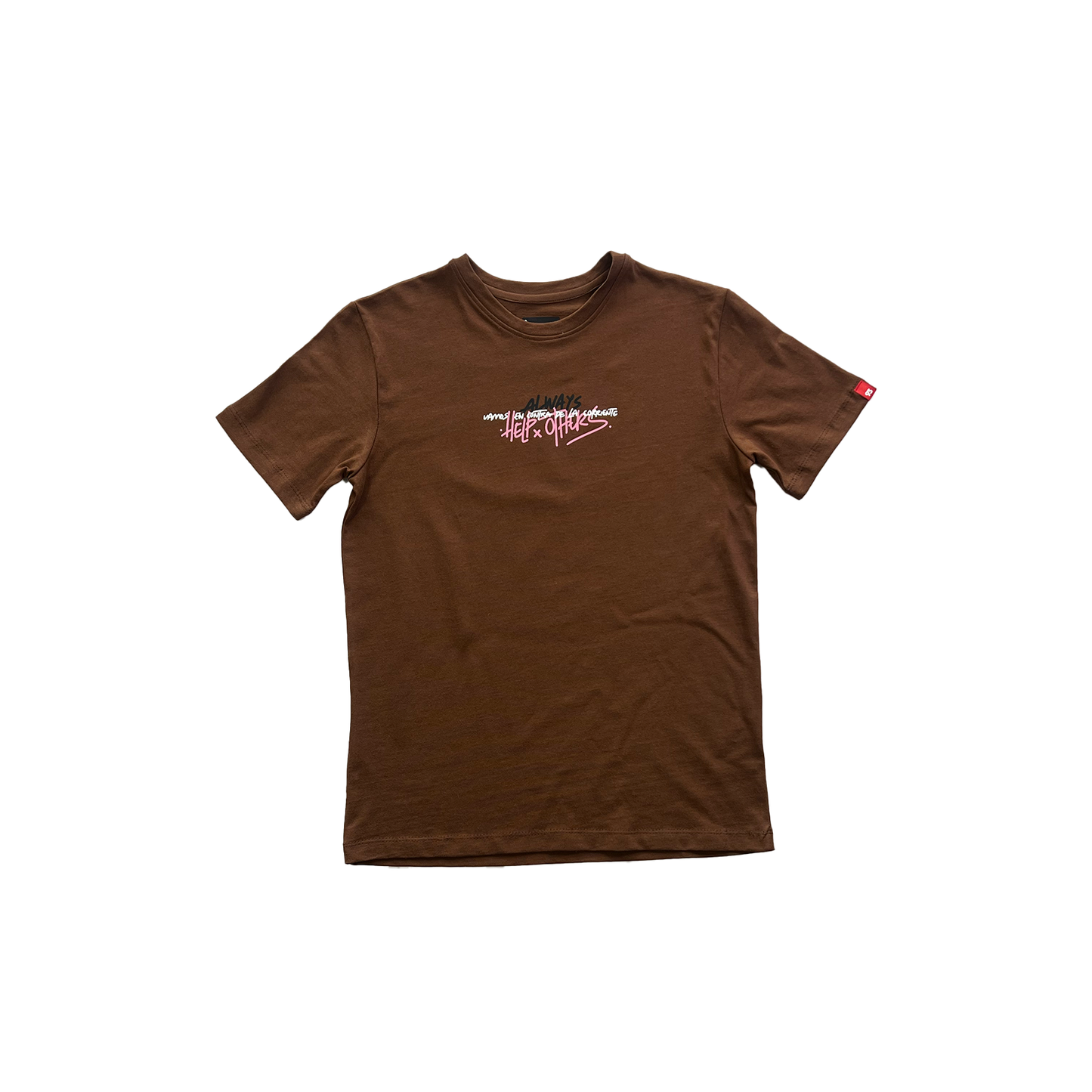 Camiseta regular-Fit Nubes ( Chocolate )