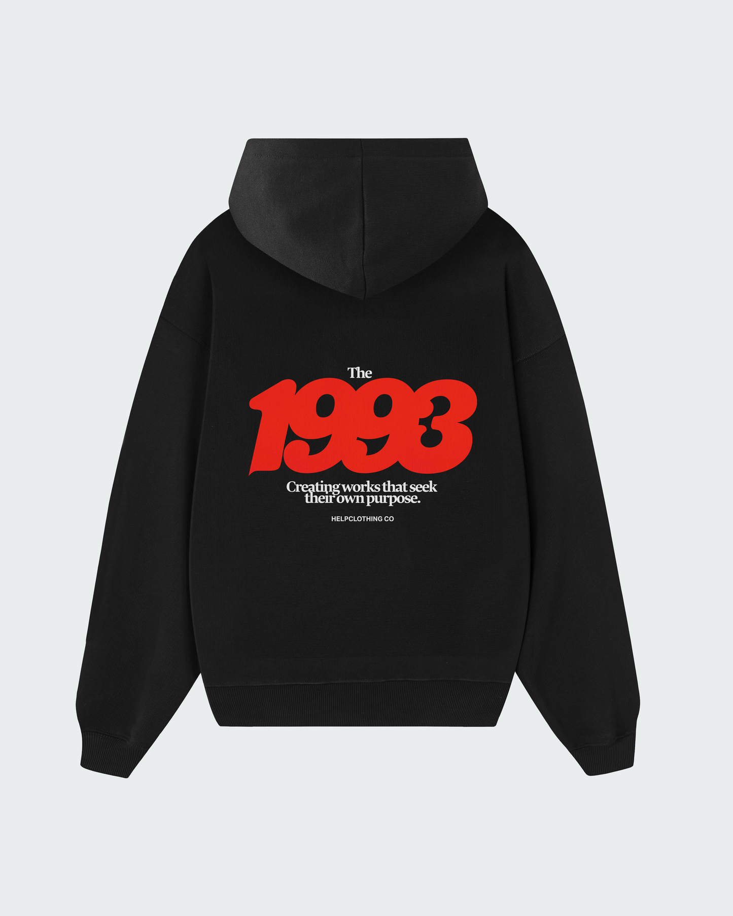 Hoddie help black 1993 ( negro )
