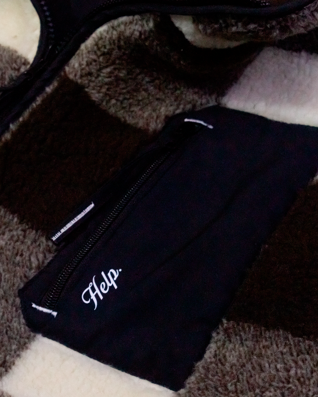 Chaqueta Polar Sierra Moka HELP ( Café-Beige )