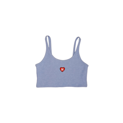 Crop Top Mujer HELP ( Azul Claro ) Edición Corazón