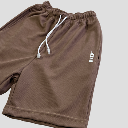 Pantaloneta HELP Textured Shorts ( Earth Brown )
