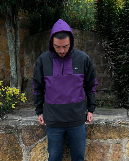 Chaqueta Rompevientos Cargo Pro - Morada