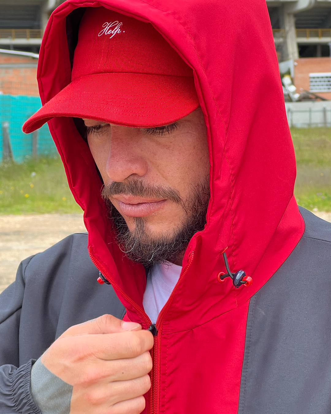 Chaqueta Rompevientos Cargo Pro - Roja