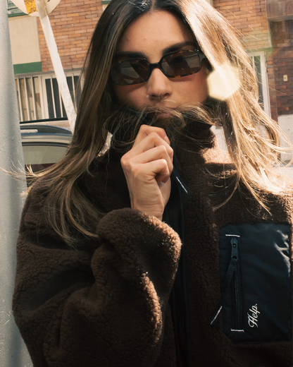 Chaqueta Polar Boxfit Mujer HELP ( Café )