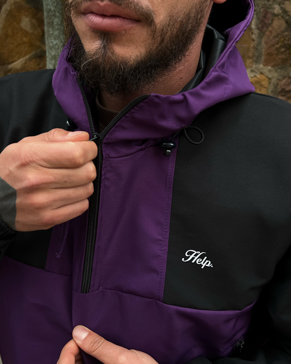 Chaqueta Rompevientos Cargo Pro - Morada