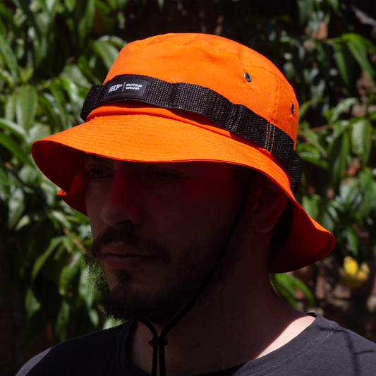 Gorro Pescador Pro HELP ( Naranja )