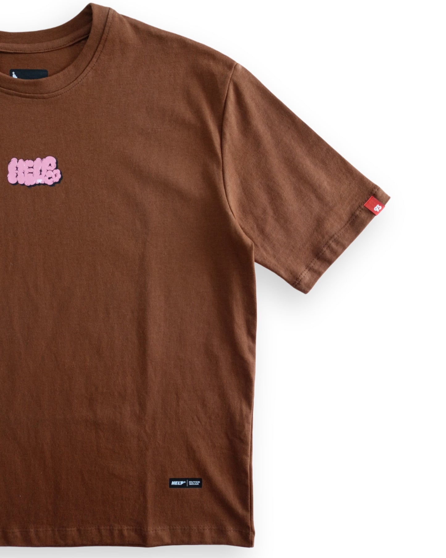 New Camiseta Box-Fit CLOUDS CHOCOLATE COFFEE
