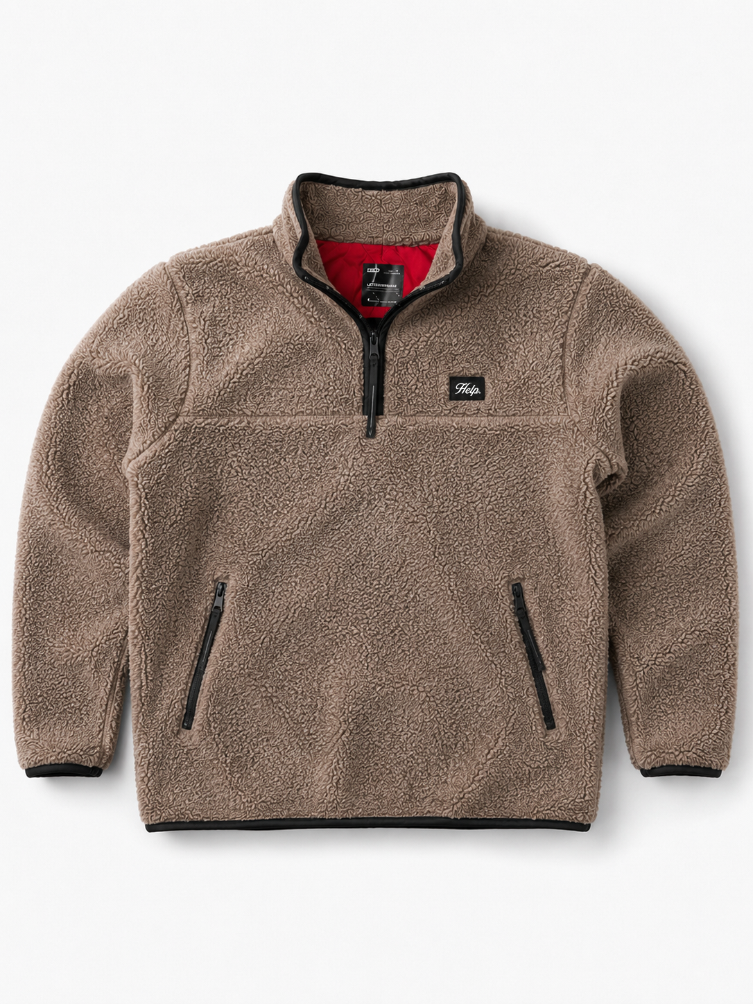 Buzo Polar HELP Unisex ( Arena Oscuro )