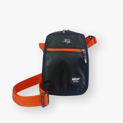Crossbody HELP® PRO · NEGRO/ NARANJA INTENSO \UNISEX