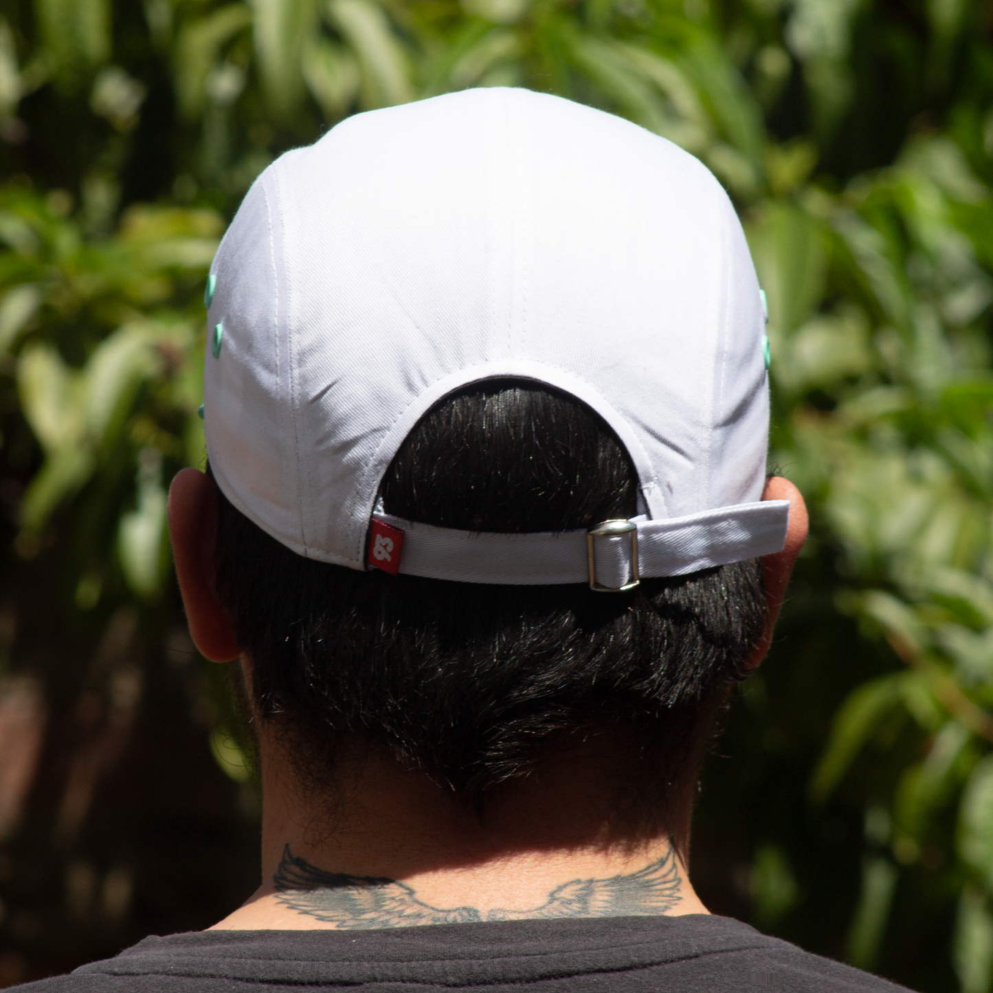 Gorra Five Panel ( Blanco-Verde )