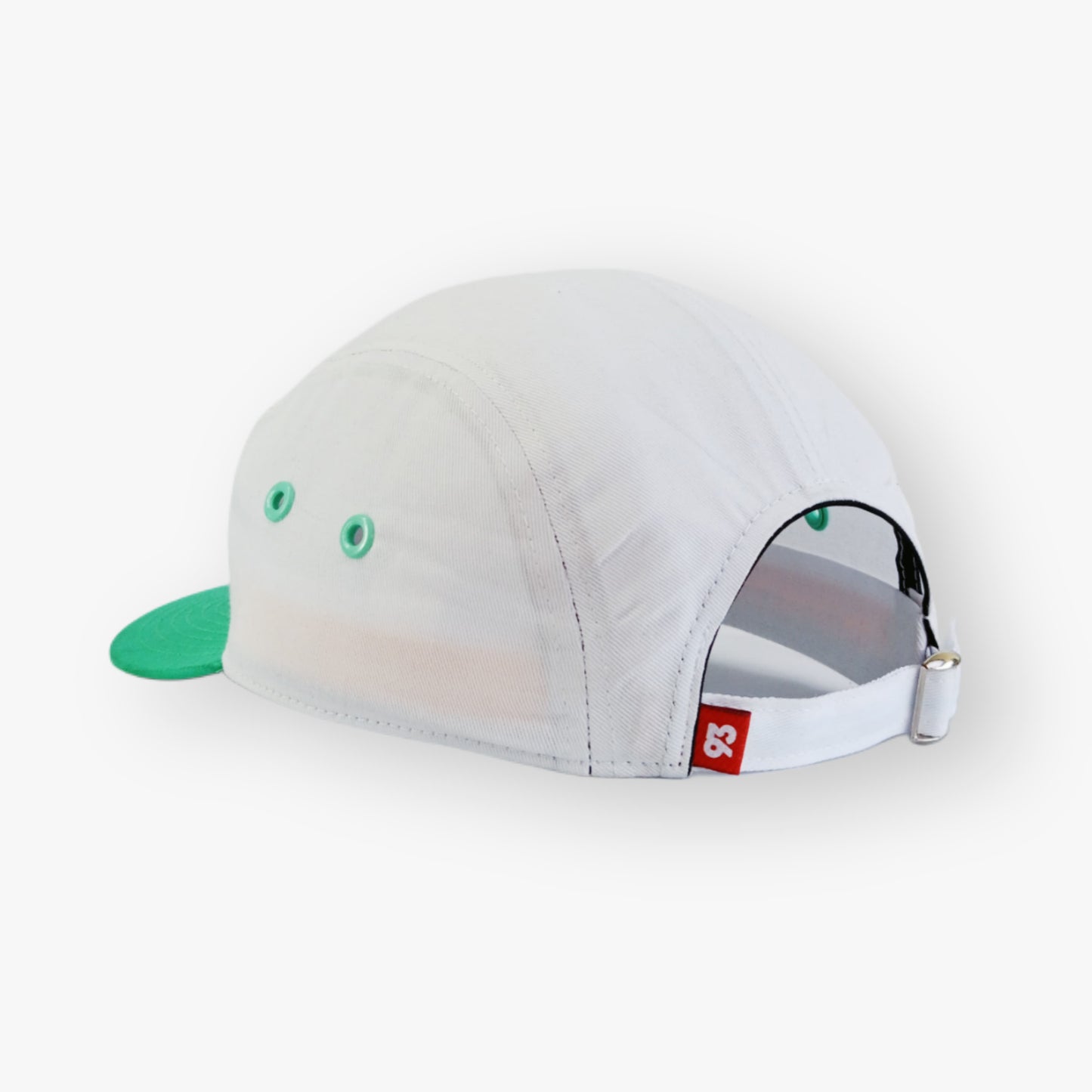 Gorra Five Panel ( Blanco-Verde )