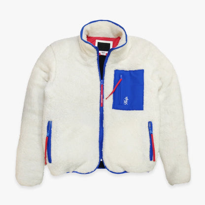 Chaqueta Polar HELP ( Blanco-Azul ) UNISEX