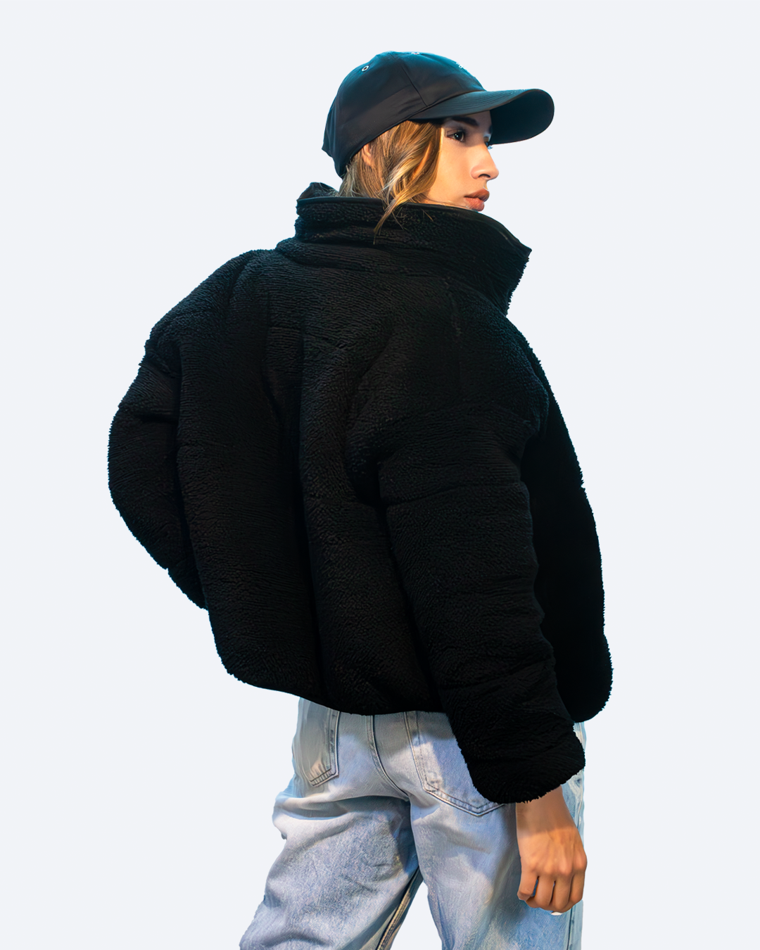 Chaqueta Polar Mujer HELP ( Negro )