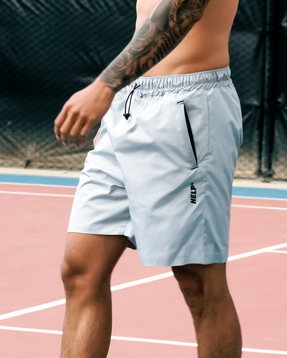 Pantaloneta Corta Deportiva Running HELP ( Gris )