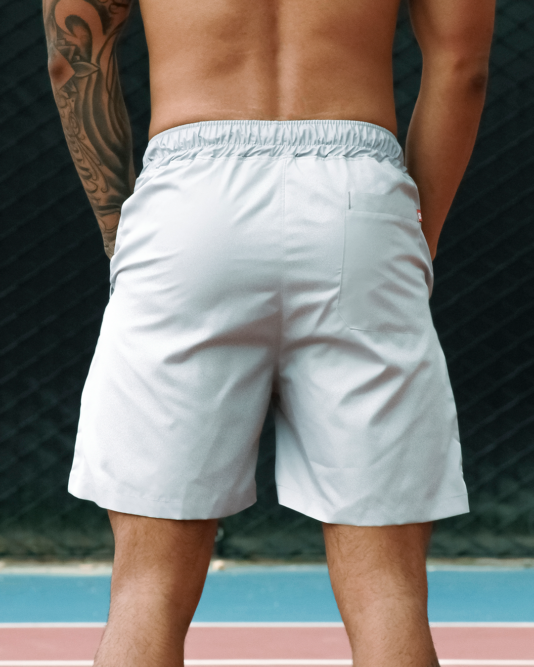 Pantaloneta Corta Deportiva Running HELP ( Gris )