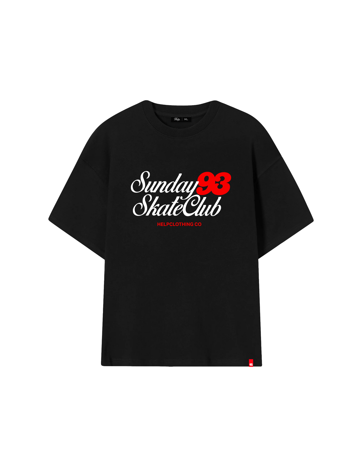 Camiseta HELP Sunday Skate Club ( negro )