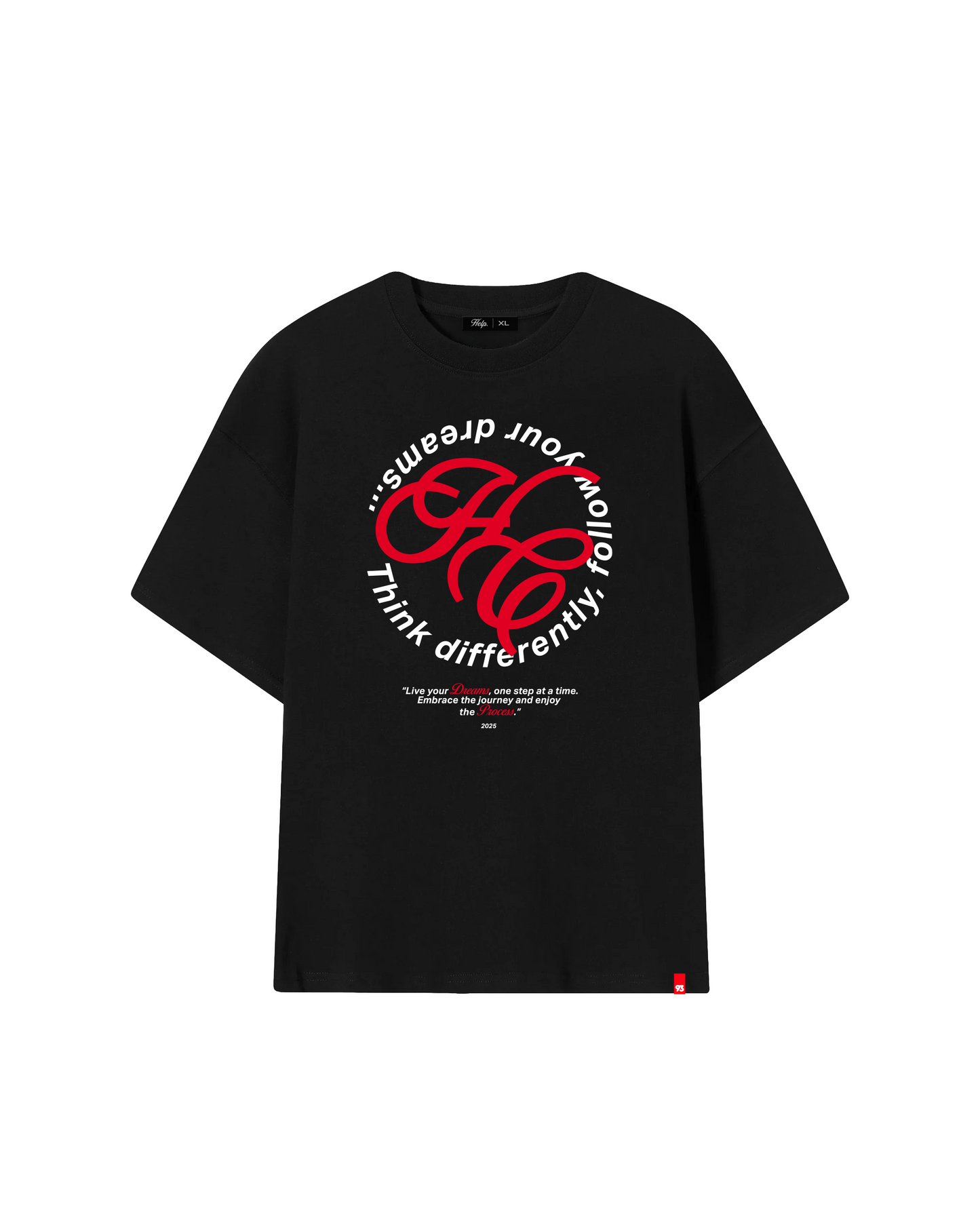 Camiseta HELP Think Differently ( negro )