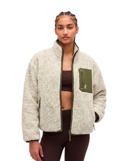 Chaqueta Polar Limited Boxfit HELP ( Blanco verde jasped )