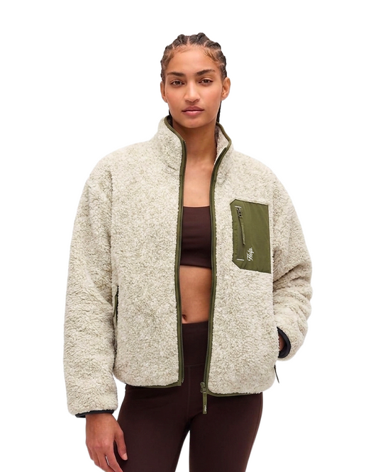 Chaqueta Polar Limited Boxfit HELP ( Blanco verde jasped )