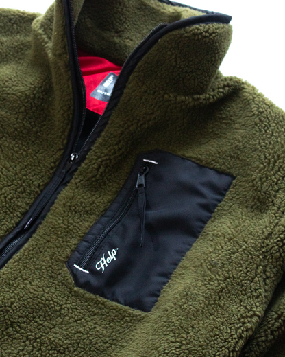 Chaqueta Polar Boxfit Mujer HELP ( Verde )