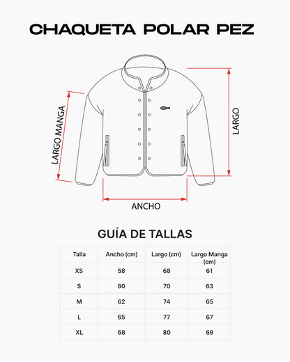 Chaqueta Polar HELP ( Negro ) Edición PEZ