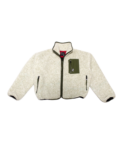 Chaqueta Polar Limited Boxfit HELP ( Blanco verde jasped )