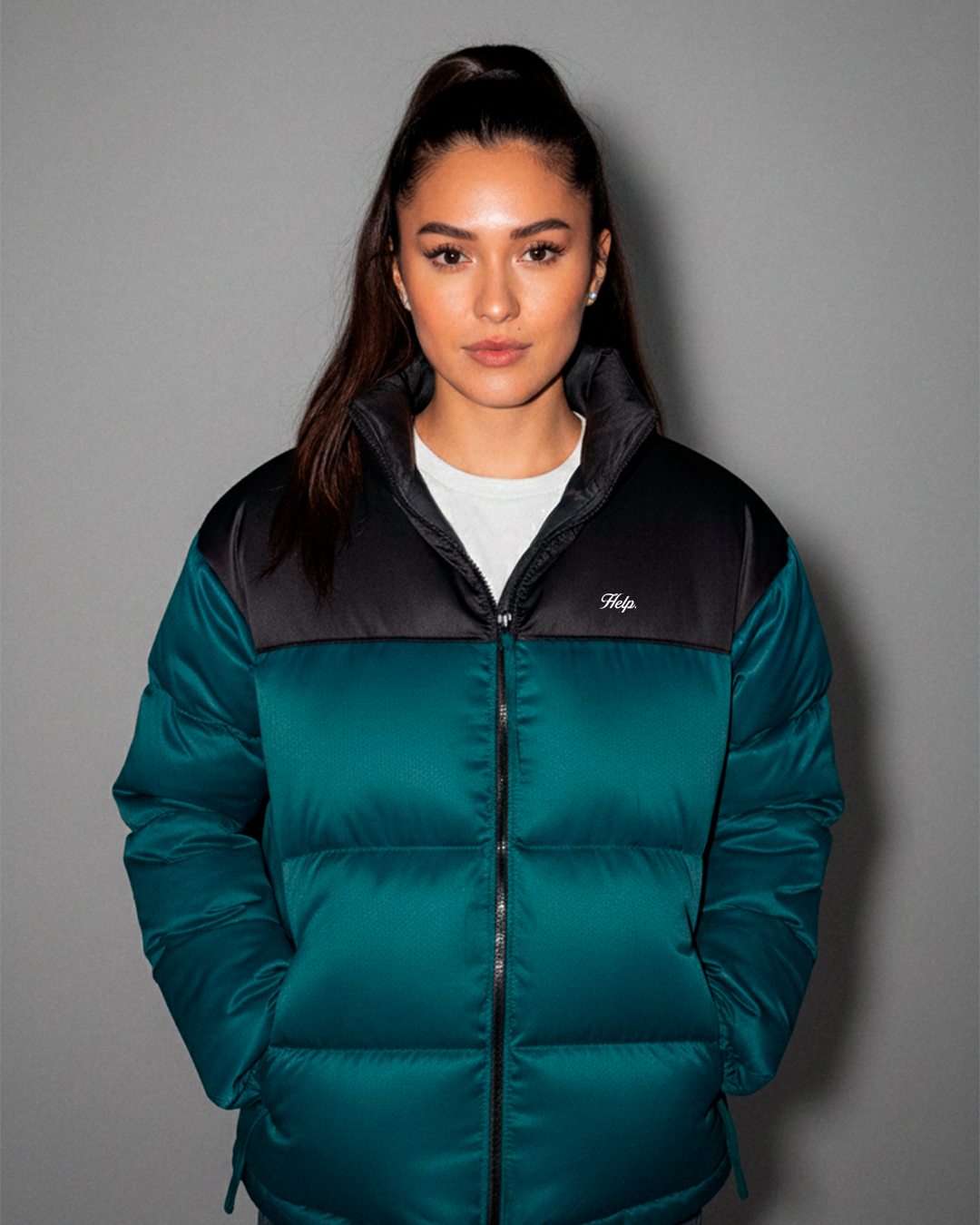 NEW Chaqueta Térmica Midnight North Help ( Negro-Verde )