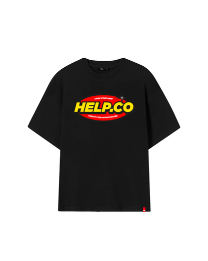 Camiseta help.co ( negro )