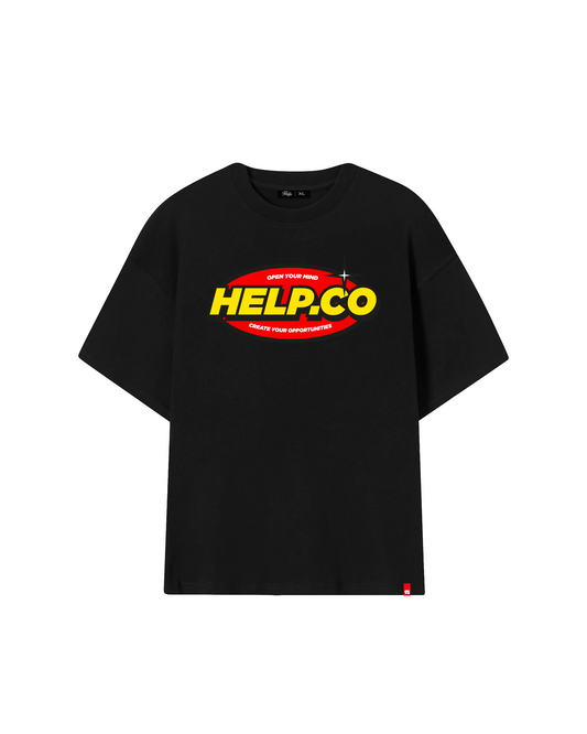 Camiseta help.co ( negro )