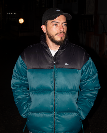 NEW Chaqueta Térmica Midnight North Help ( Negro-Verde )