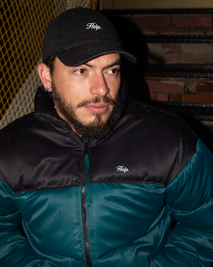 NEW Chaqueta Térmica Midnight North Help ( Negro-Verde )