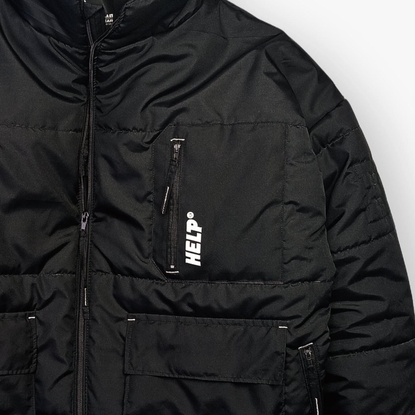 Chaqueta Puffer HELP ( Negro )
