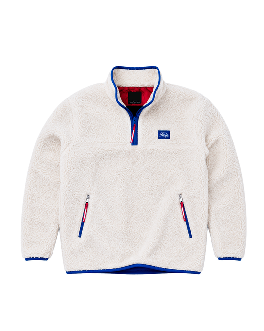 Buzo Polar HELP Unisex ( Blanco Azul ) (Copia)
