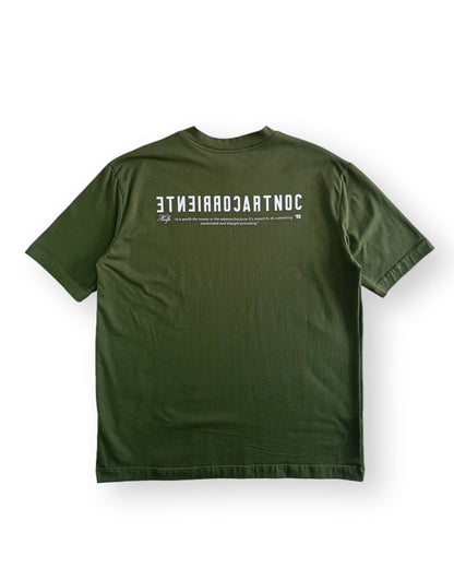 Camiseta Oversize HELP ( Verde Militar )