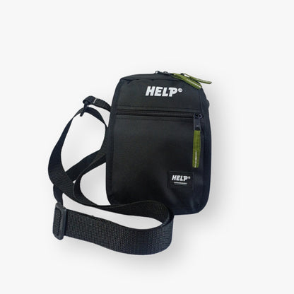 Crossbody HELP® PRO · NEGRO/ VERDE OLIVA\UNISEX