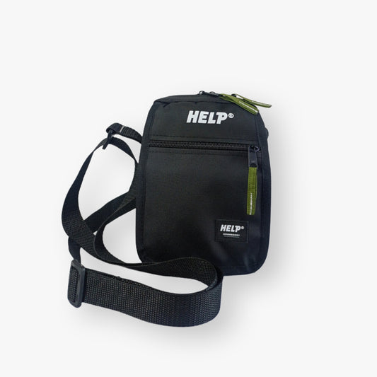 Crossbody HELP® PRO · NEGRO/ VERDE OLIVA\UNISEX