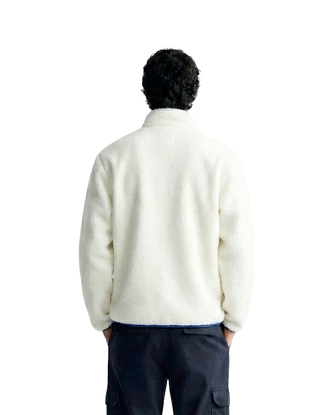 Chaqueta Polar HELP ( Blanco-Azul ) UNISEX